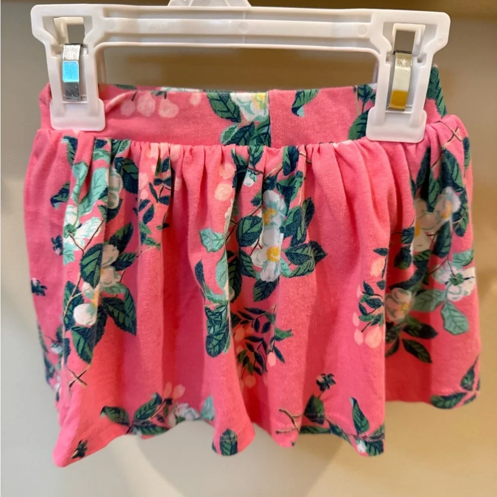Carter's Toddler Girls Hoodie and Floral Skirt Outfit Size 18 Months